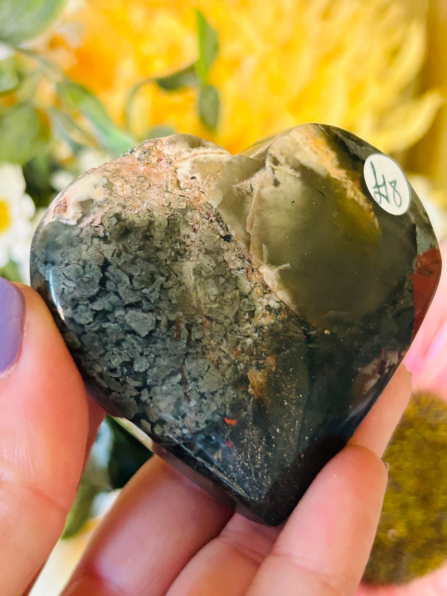 African bloodstone heart