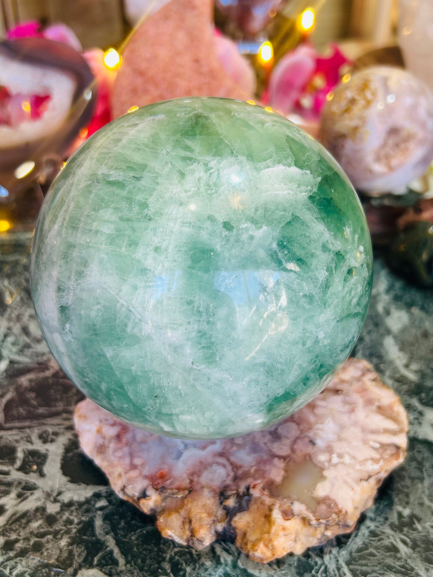 Fluorite sphere