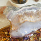 Fluorite with pyrite slab