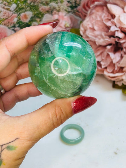 Phantom fluorite sphere