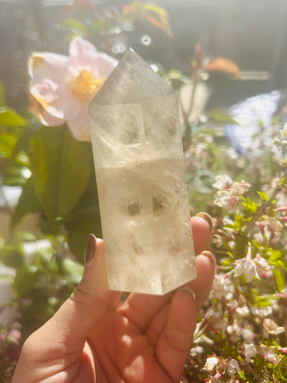 Smoky quartz tower