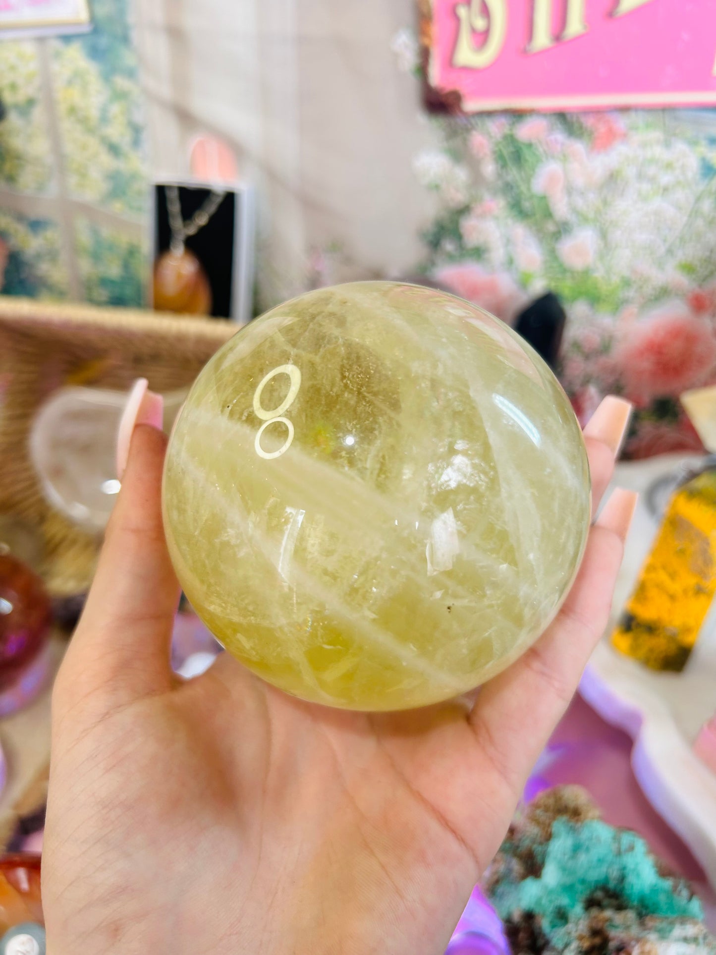 Citrine sphere