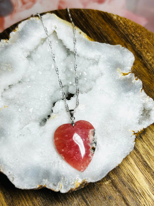 Rhodochrosite necklace