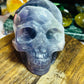 Purple fluorite skull