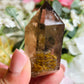 Smoky quartz with garden quartz