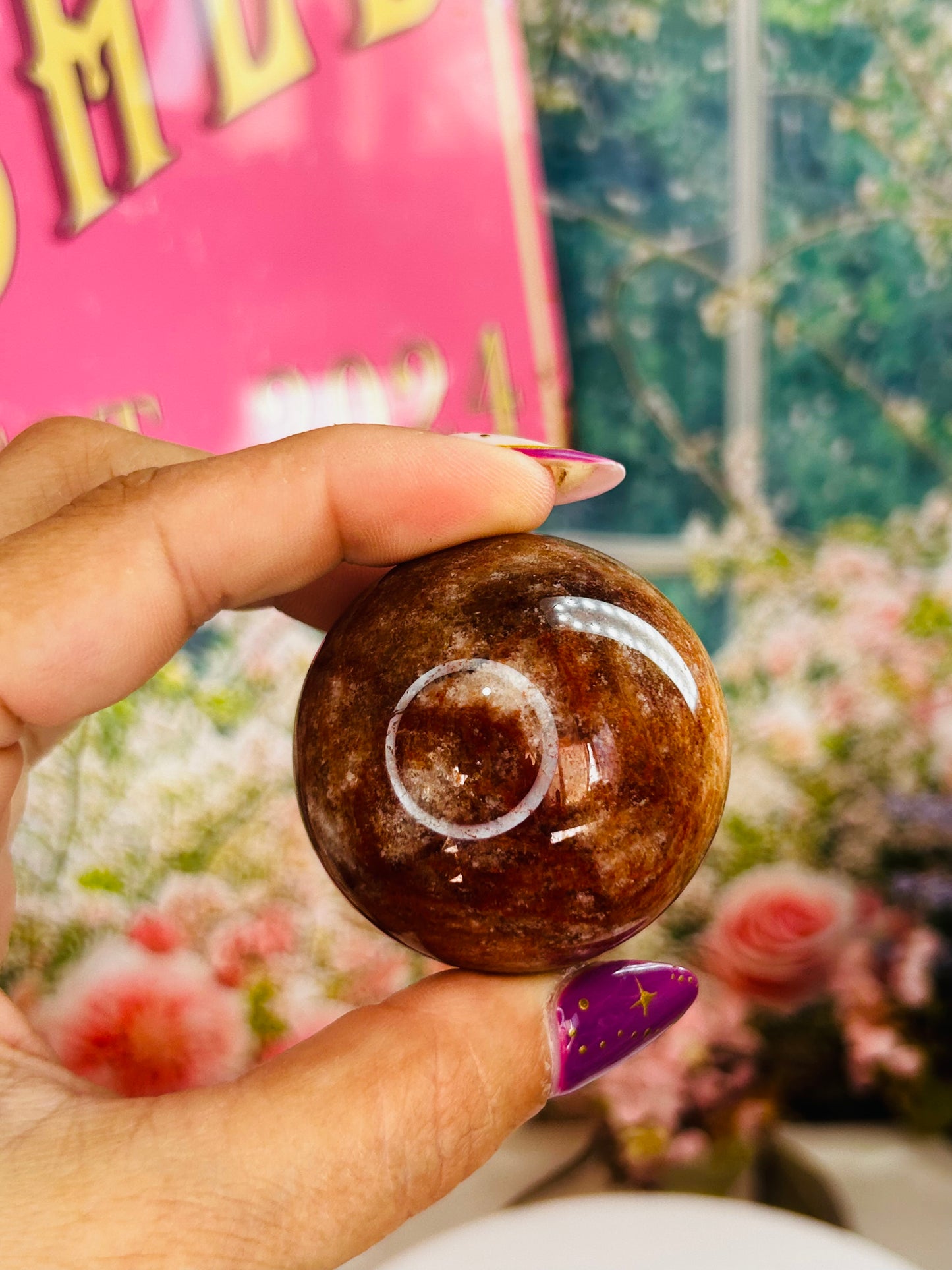 Red thousand layer garden quartz