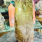 Smoky citrine tower with phantom