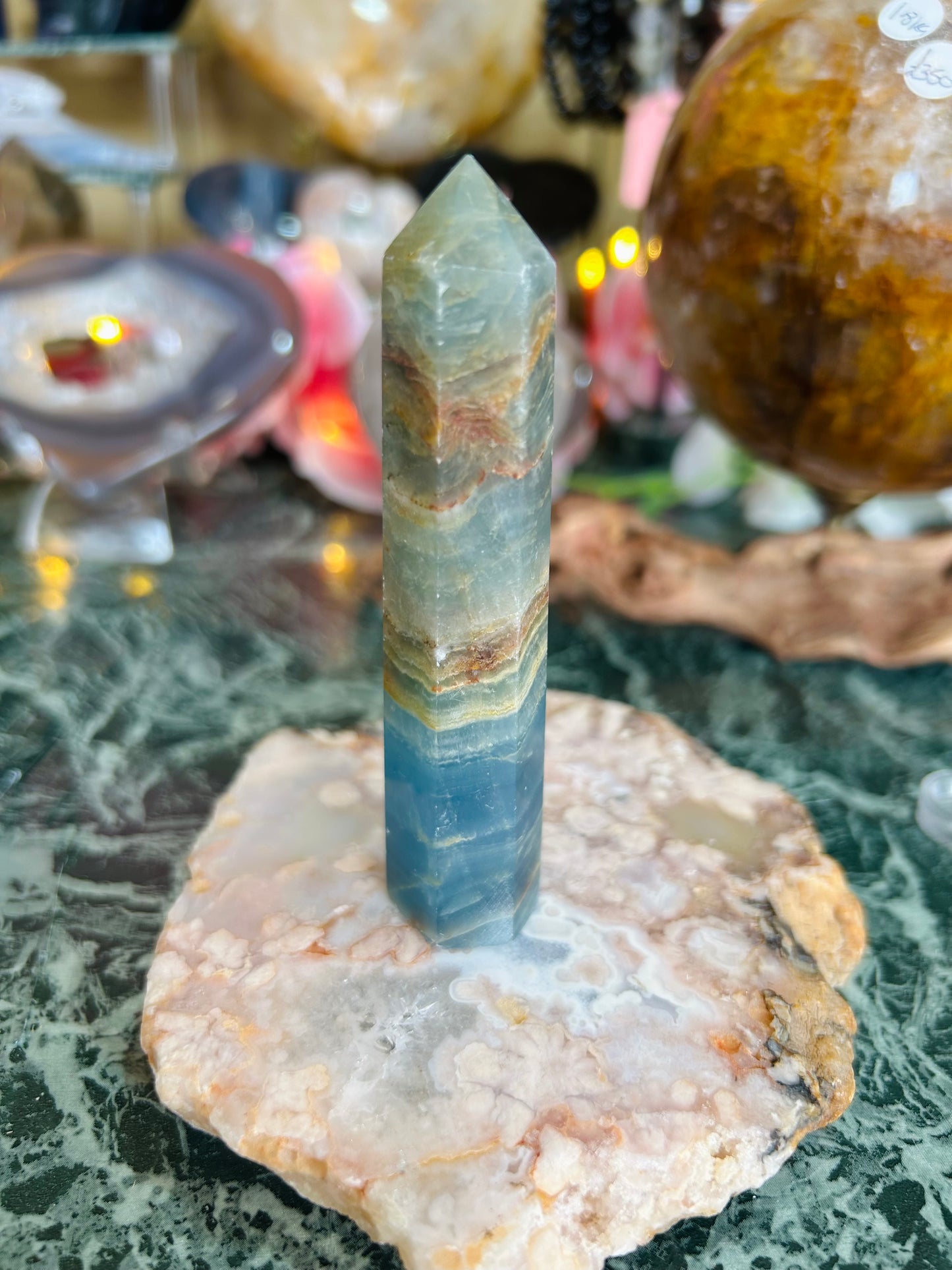 Blue onyx tower