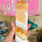 Orange calcite tower