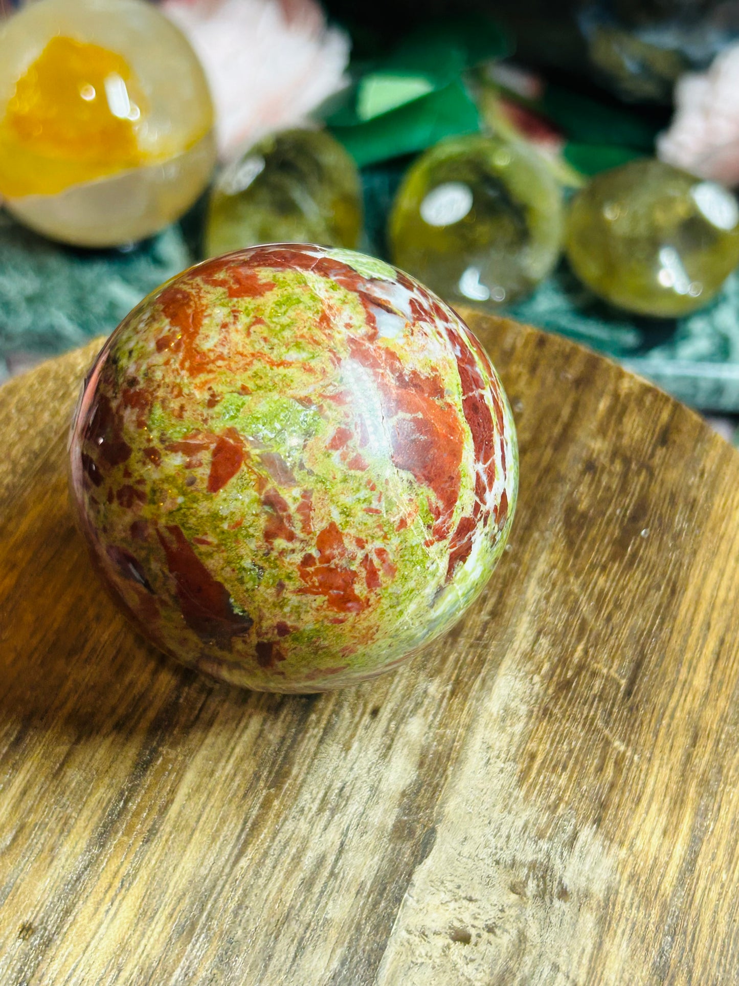 Dragon bloodstone  sphere