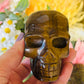 Tigers eye skull