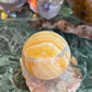 Orange calcite sphere
