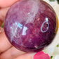Purple fluorite sphere