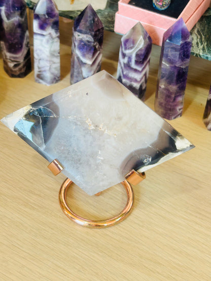 Volcano agate rhombus no stand