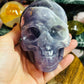 Purple fluorite skull
