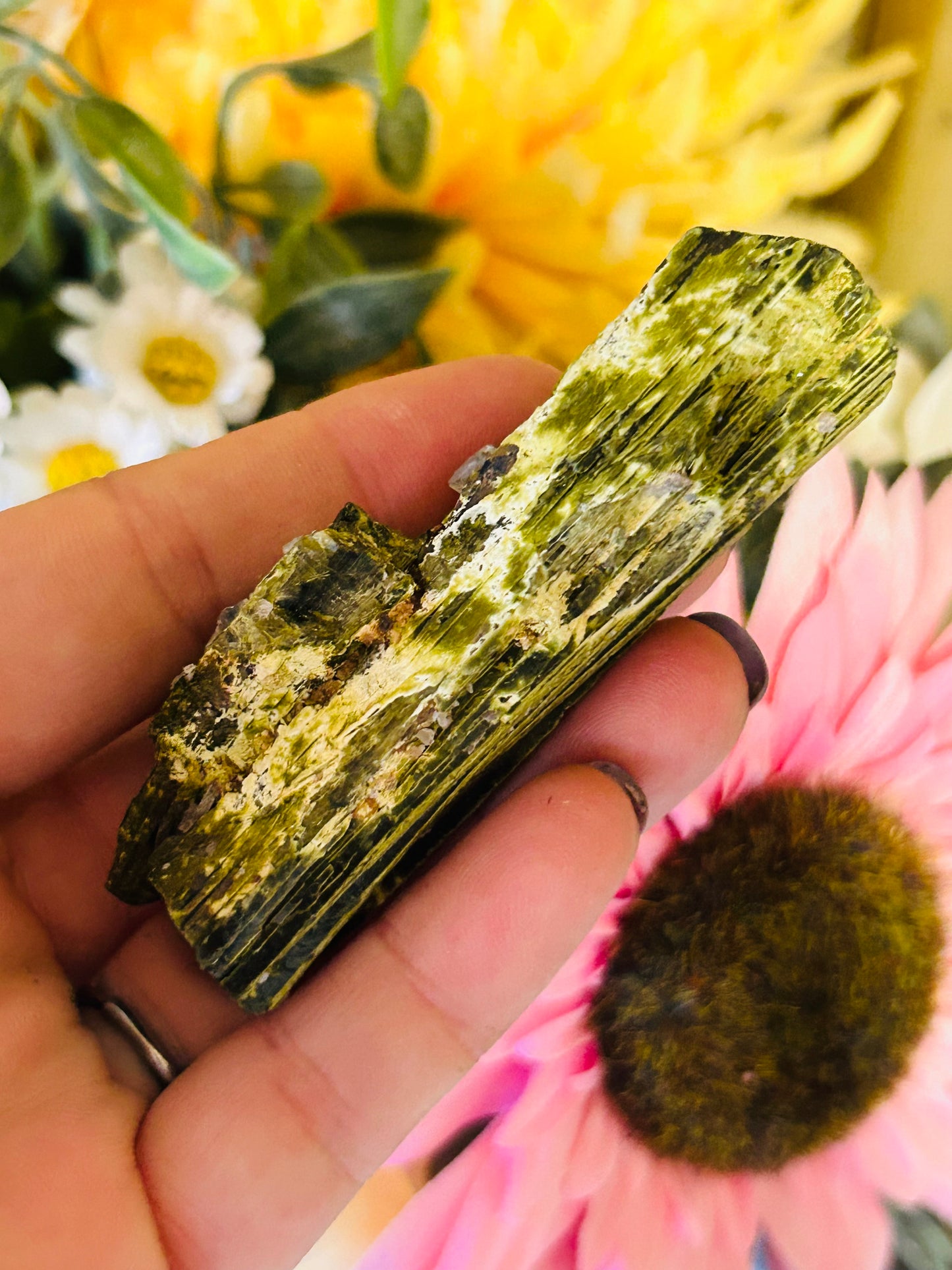 Raw Green tourmaline