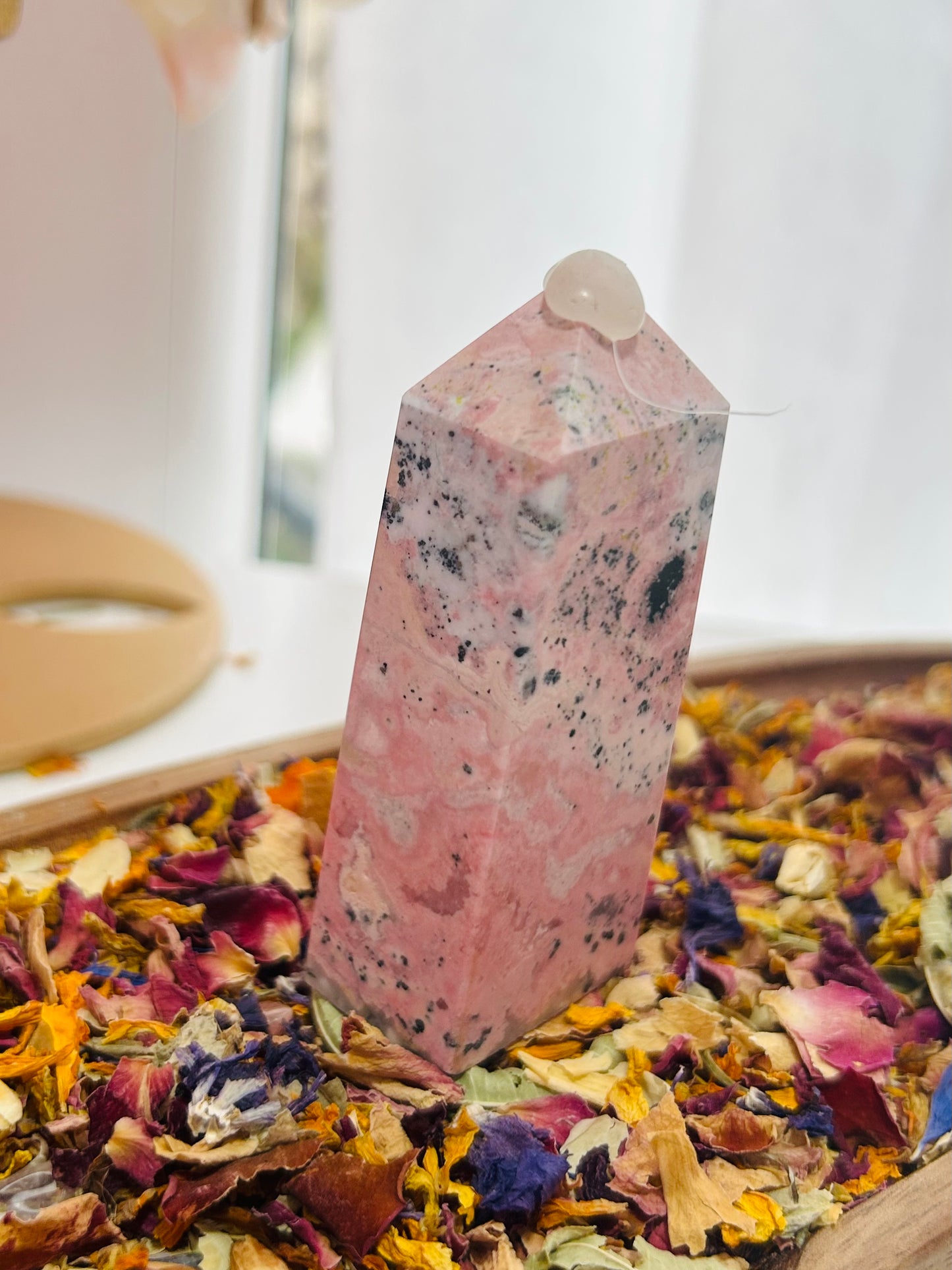 Peruvian Rhodonite tower