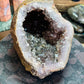Amethyst with rutile cave