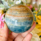 Blue onyx sphere
