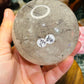 Black tourmaline in quartz sphere