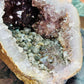 Amethyst with rutile cave