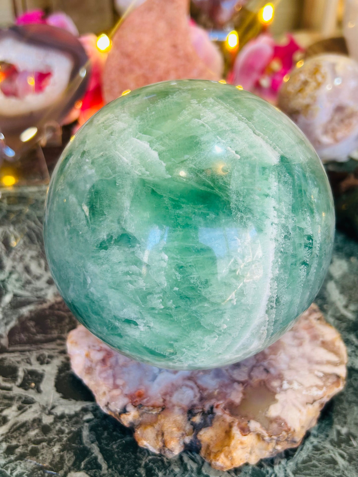 Fluorite sphere
