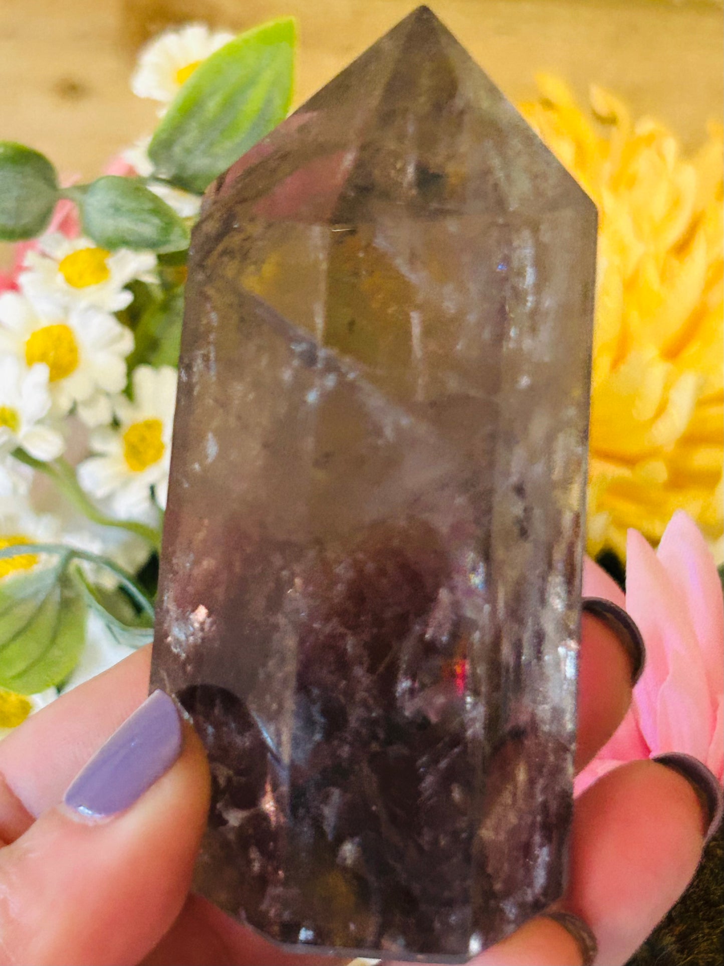 Smoky quartz tower