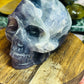 Purple fluorite skull