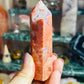 Druzy petal agate tower