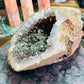 Amethyst with rutile cave