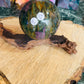 Ruby in fuchsite sphere