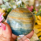 Blue onyx sphere