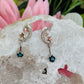 London blue topaz moon droplet earrings s925