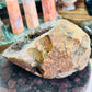 Amethyst with rutile cave