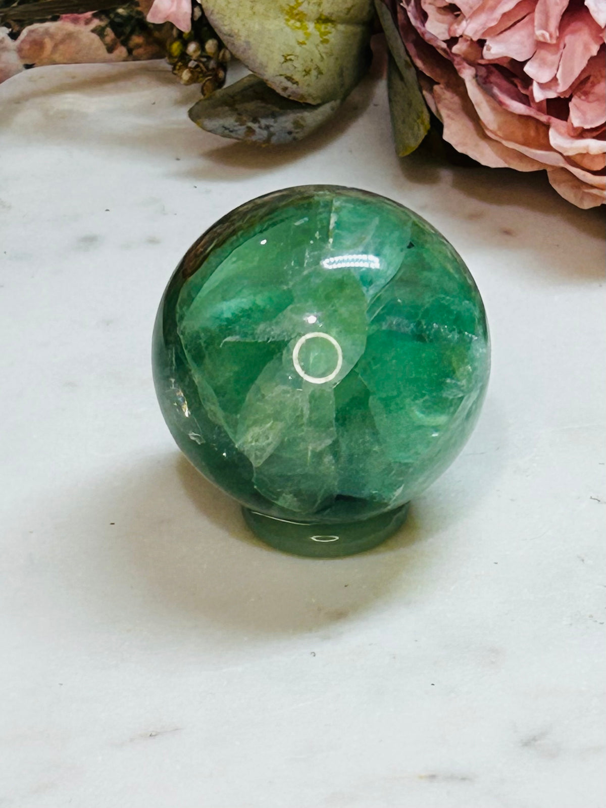Phantom fluorite sphere