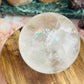 Clear quartz sphere
