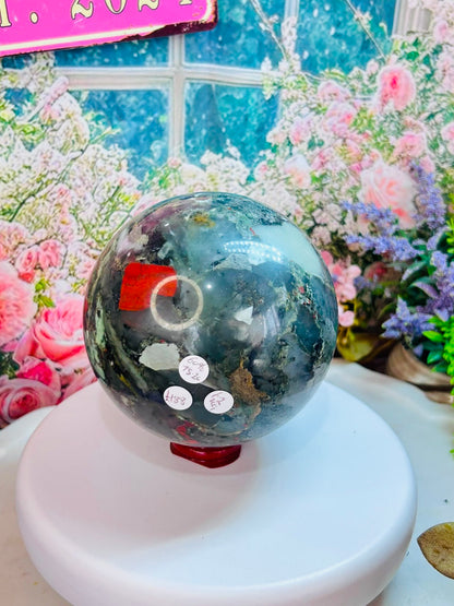 African bloodstone sphere