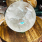 Clear quartz sphere