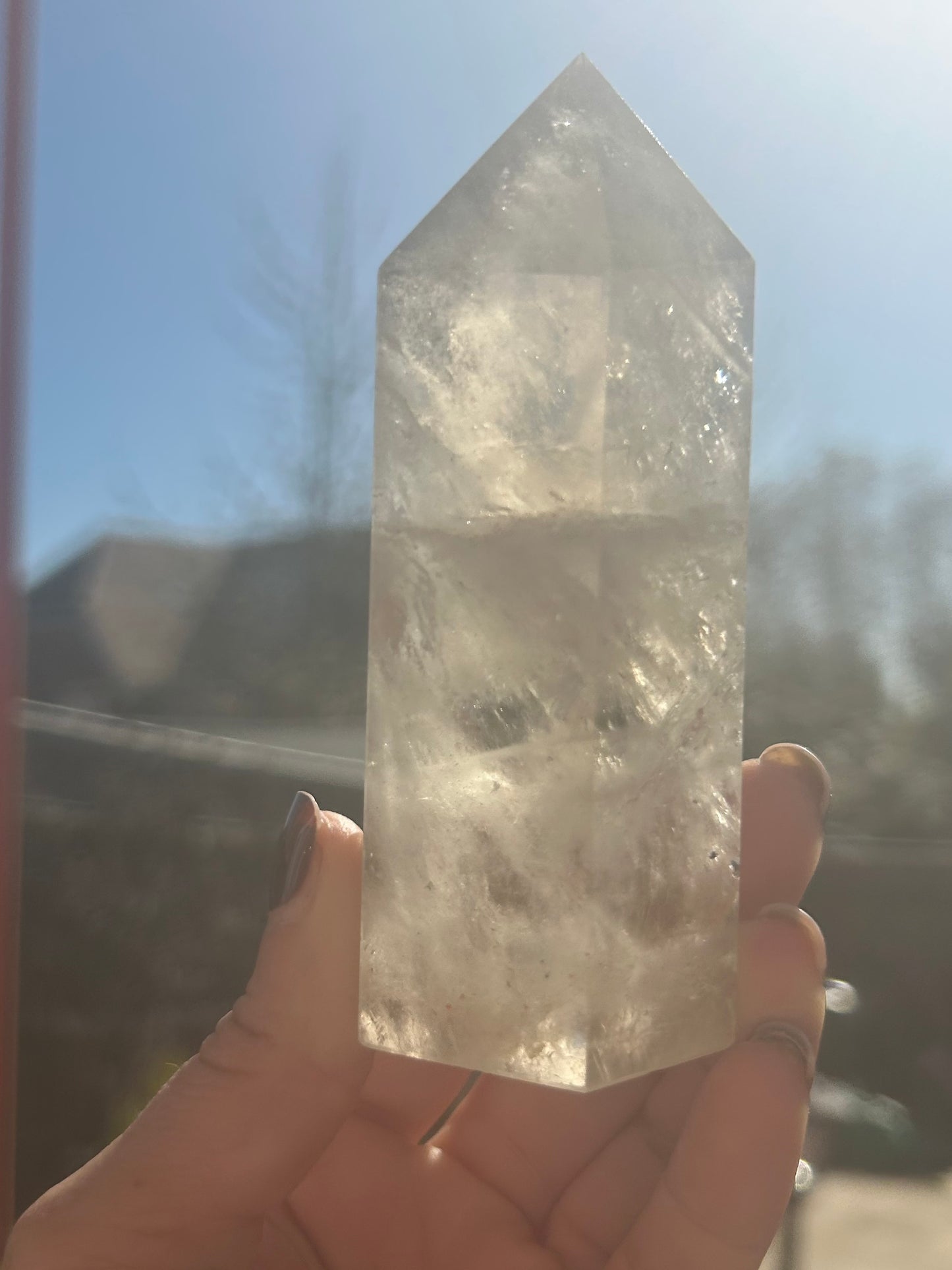 Smoky quartz tower