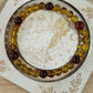 Blood amber with blue amber