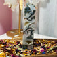 Moss agate druzy tower