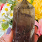 Smoky quartz tower