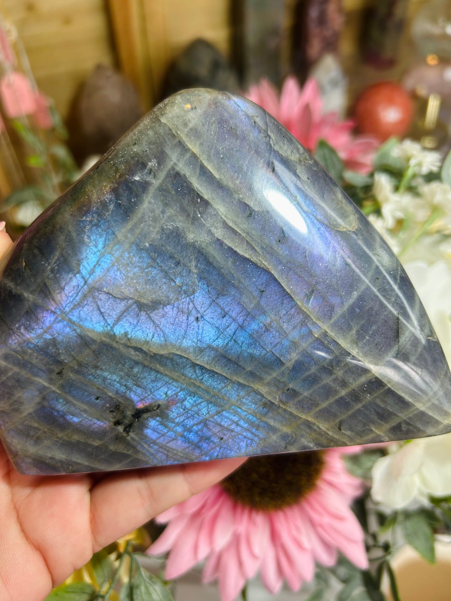 Blue/purple flash labradorite Freeform