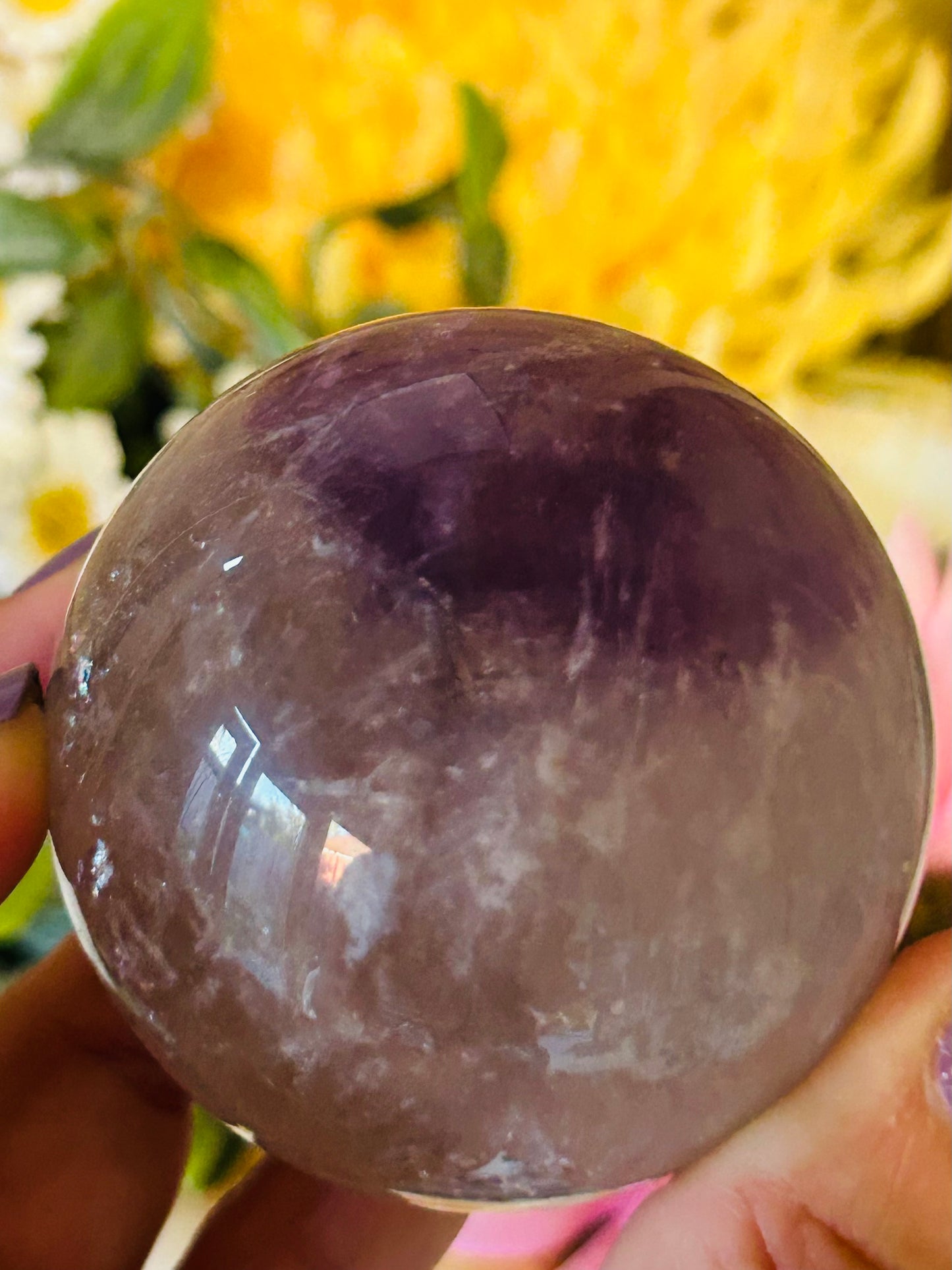 Phantom amethyst sphere