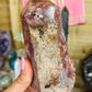 Pink amethyst tower