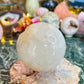 Flower agate sphere