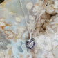 Amethyst snake pendant on s925 20” chain