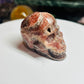 Rhodochrosite skull