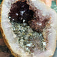 Amethyst with rutile cave