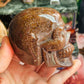 Red rutile skull